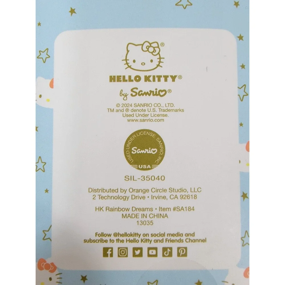 Sanrio Hello Kitty Lot of 5 Pack Gel Pens Rainbow Dreams & Sketch Set NEW‎